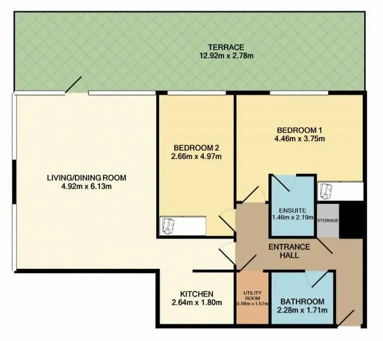 Large Stylish Bright & Luxurious 2 Bed Apartment Dublin